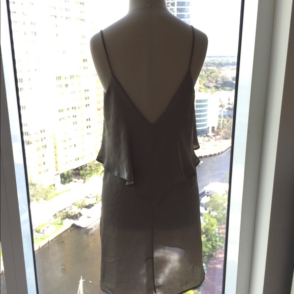 OLIVE SATIN Tank - Picture 4 of 6