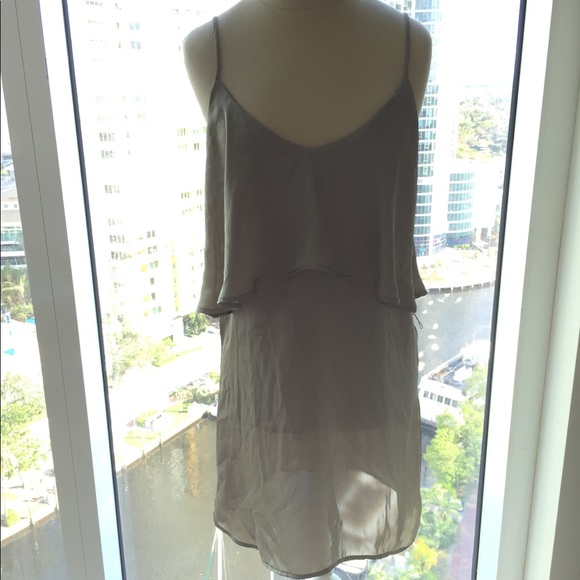 OLIVE SATIN Tank - Picture 3 of 6