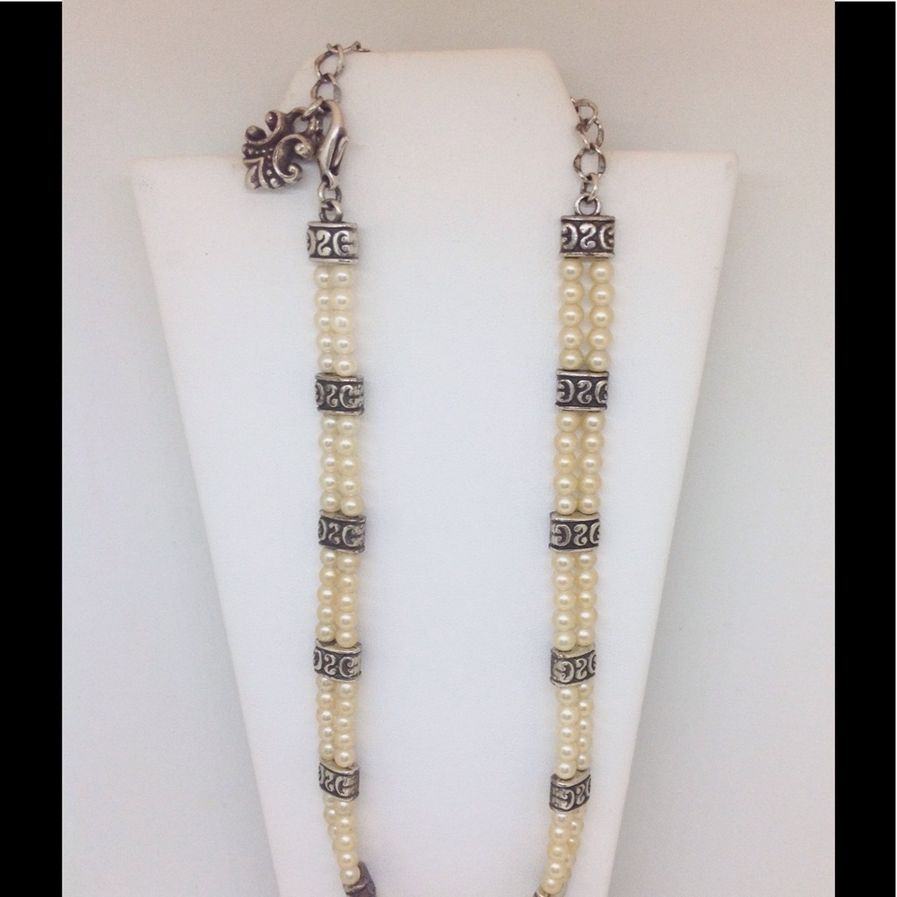 G2G ❤️ Silver & Pearl Necklace