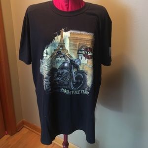 Paris France Harley Davidson Tee