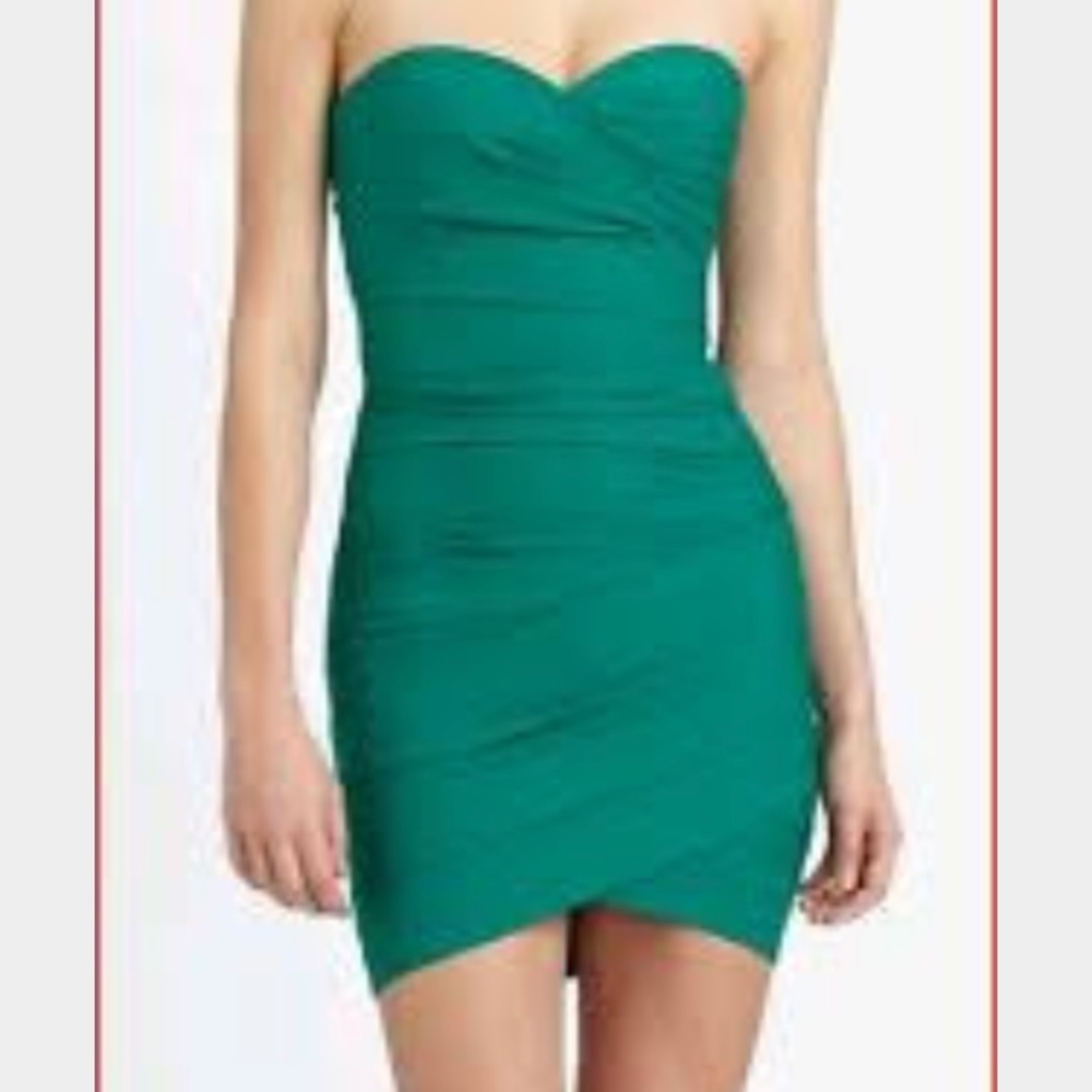 BCBG  strapless cocktail dress . New with tags