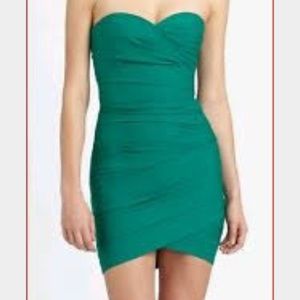 BCBG  strapless cocktail dress . New with tags