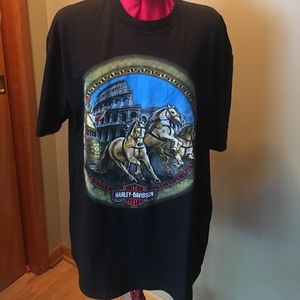 Rome Italy Harley Davidson Tee