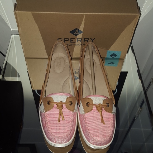 * ON SALE*NEW SPERRY DUNEFISH CROSSHATCH CORAL - Picture 2 of 8
