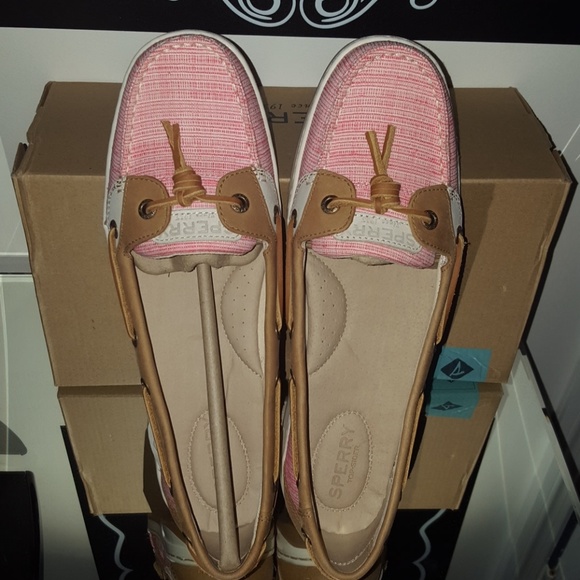 * ON SALE*NEW SPERRY DUNEFISH CROSSHATCH CORAL - Picture 4 of 8