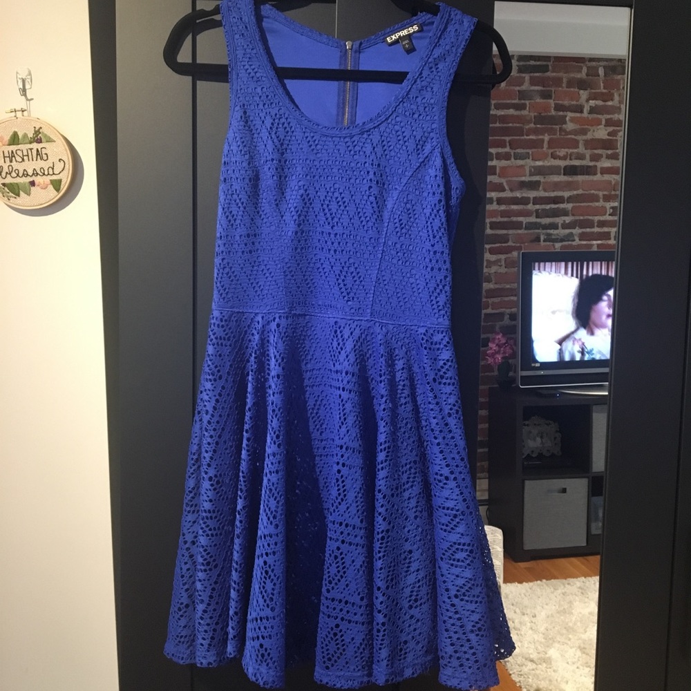 Express Blue Lace dress