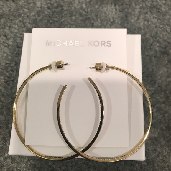Bundle of two Michael Kors hoops for mznicole1104 - Picture 2 of 5