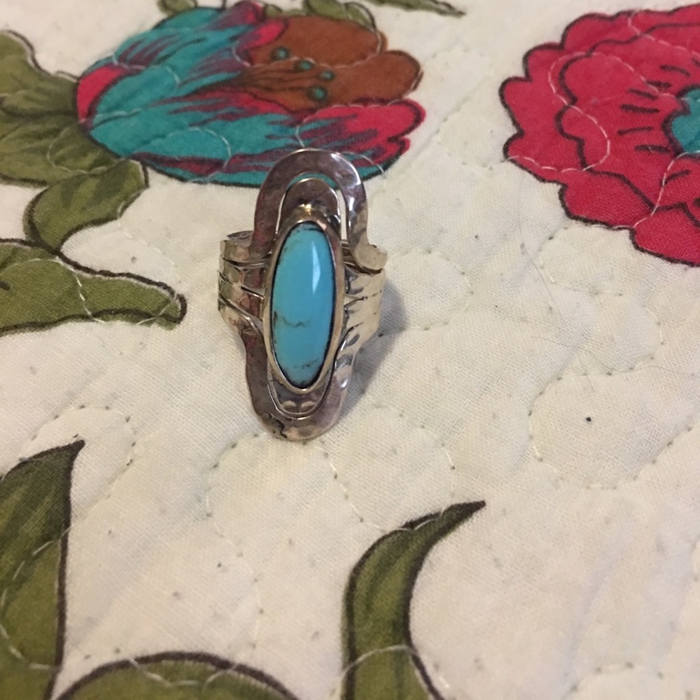 Sterling silver turquoise ring