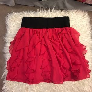 Express pink ruffle skirt!