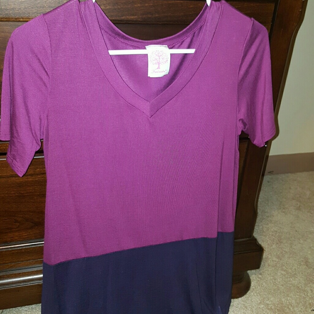 Modcloth tunic! purple top brand new w/out tags xs