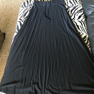 Black maxi skirt
