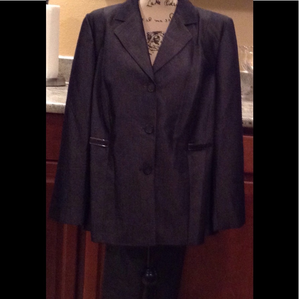 Pants suit denim look dressy