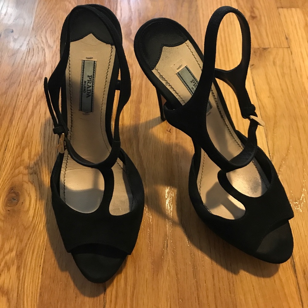 Prada Suede Heels