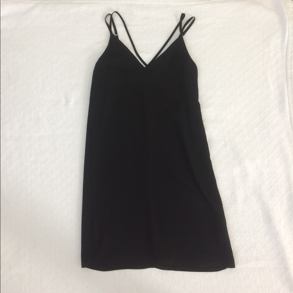 Topshop NWOT Black Slip Dress.
