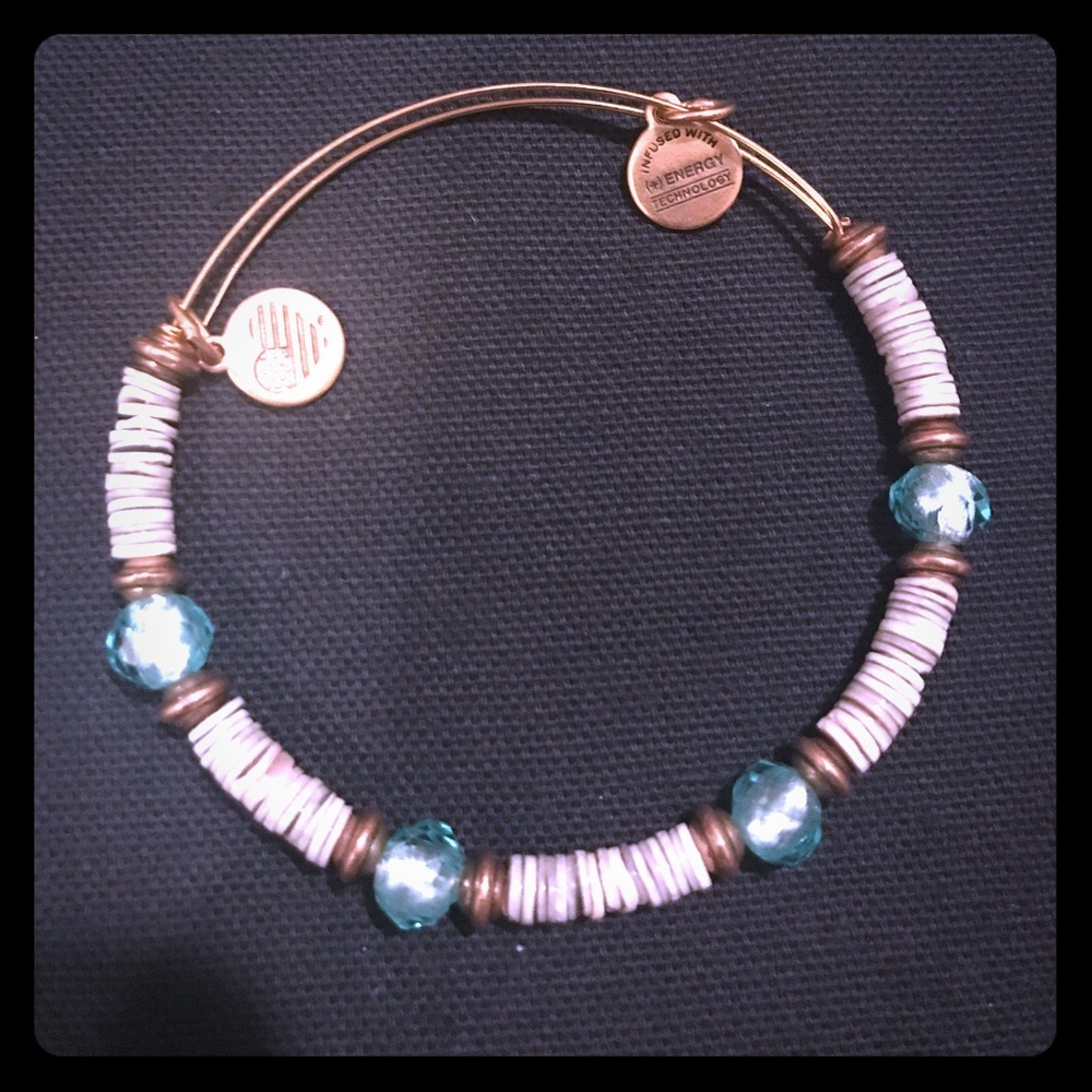 Alex and Ani Tide Horizon Beaded Bangle