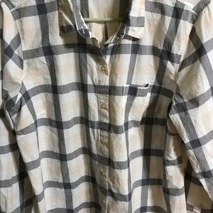 Old Navy plaid button down