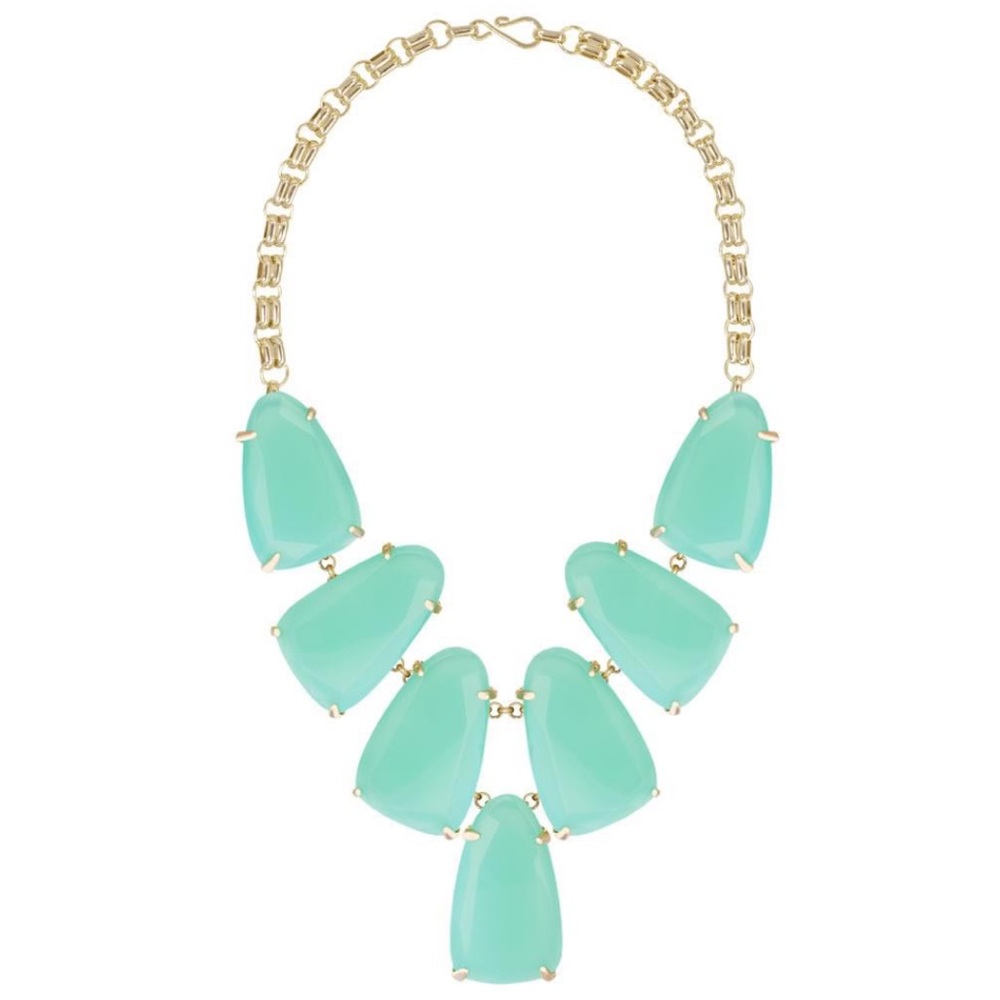 Kendra Scott Chalcedony Harlow Statement Necklace