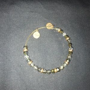 Alex and Ani Green Beaded Bangle