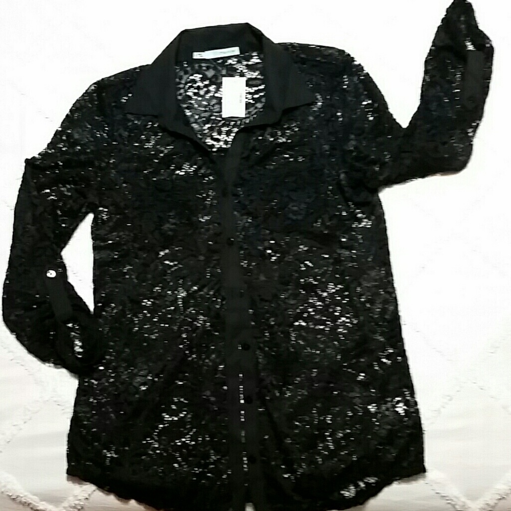 Maurices lace black top