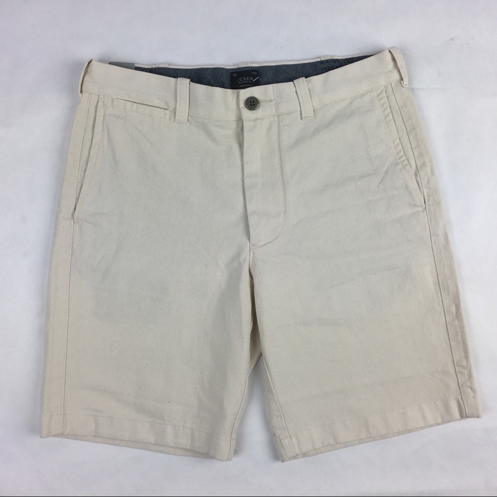 J. CREW 9 in. Seeded Cotton Shorts size 30