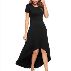 Black high low Stretchy flowy dress 🌚