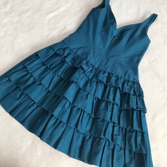 J. Crew Petite Swan Ruffled Dress - Picture 4 of 6
