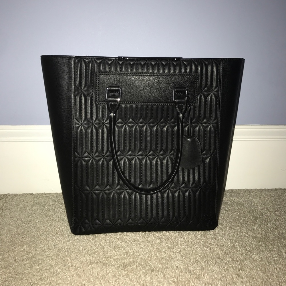 BCBG Black Leather Bag