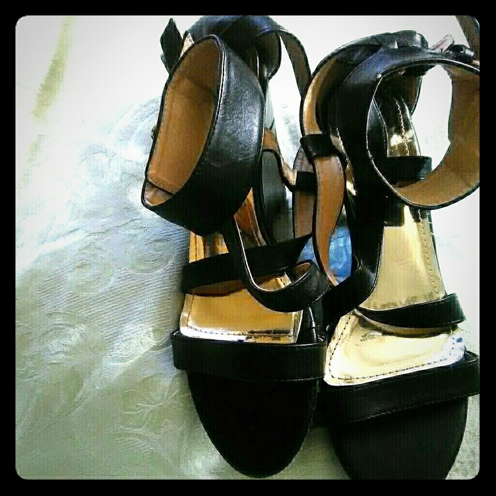 Db Dk fashion black platform shoe