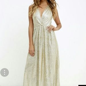 Light Gold Maxi Dress