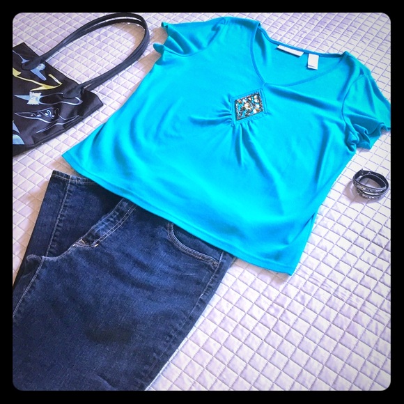 Liz Claiborne cotton tee - Picture 1 of 5