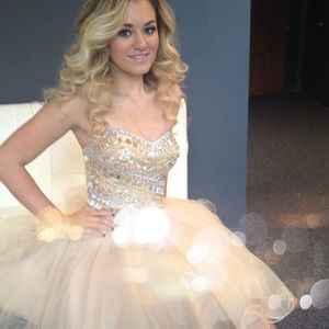 Beautiful gold princess dress