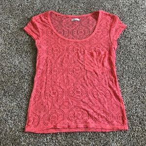 Urban Outfitters Peach Lace top