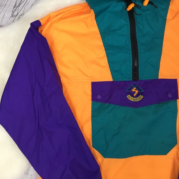 80s pullover windbreaker