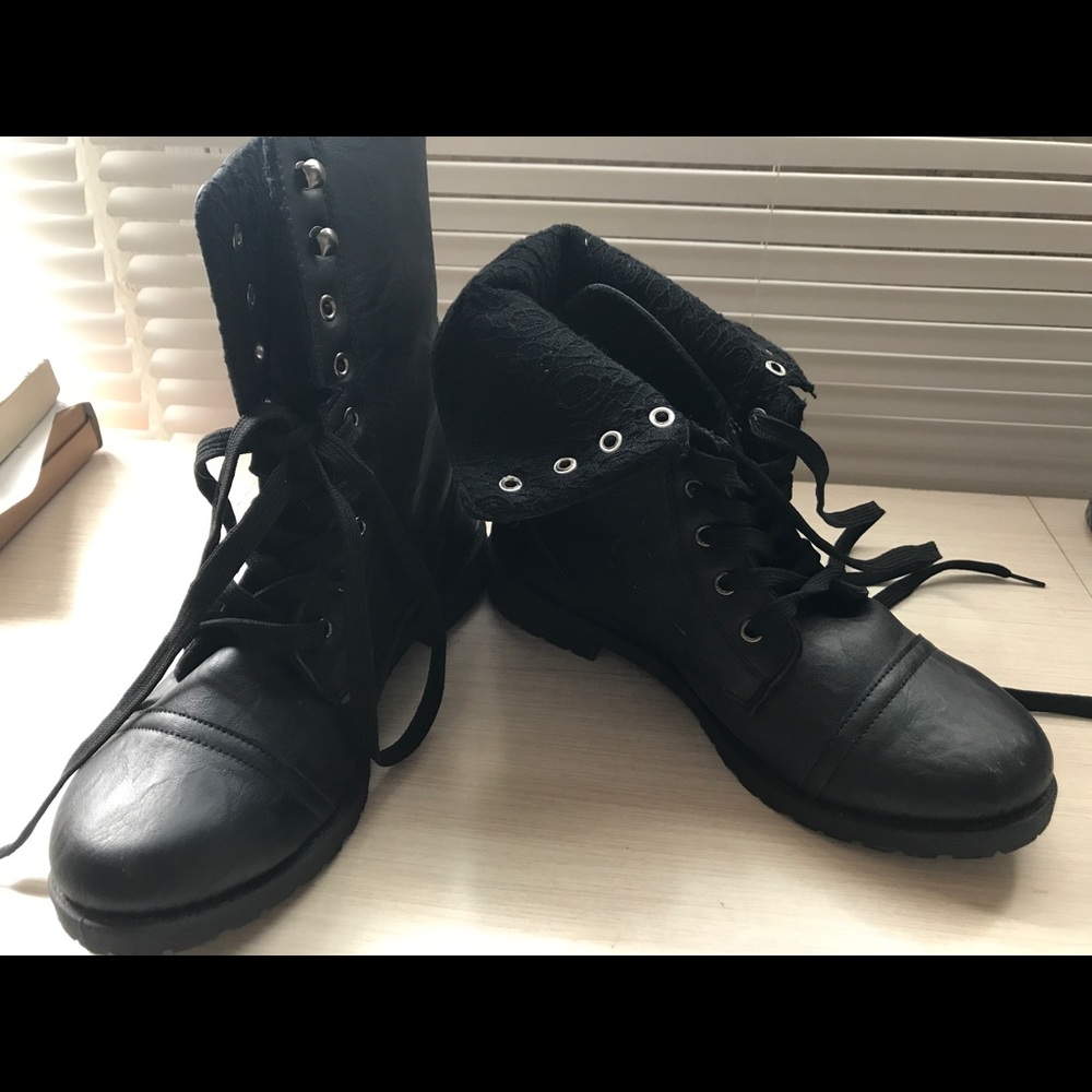 Black Combat Boots