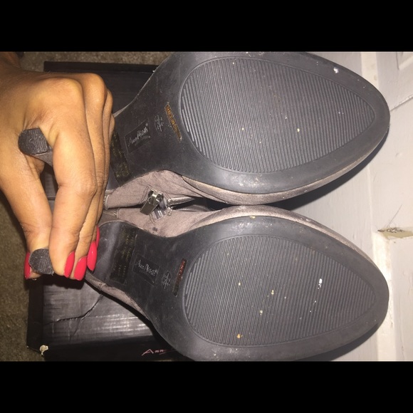 Edgy Grey Boots - Picture 5 of 7