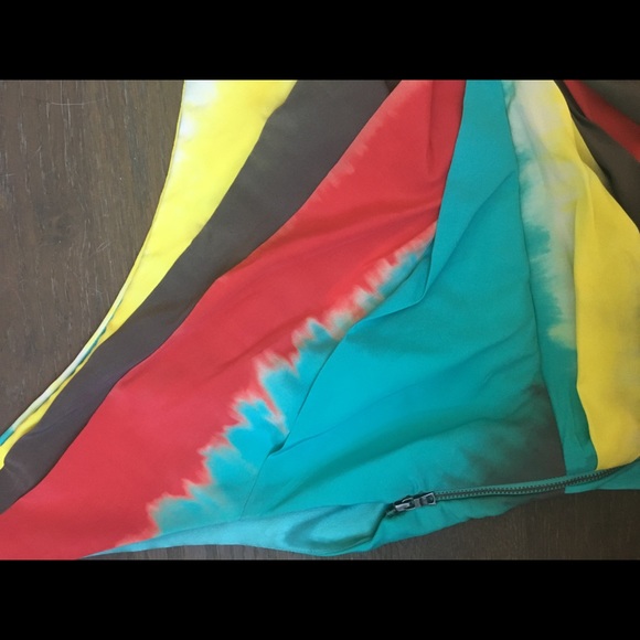 Alice and Olivia one shoulder silk dress size 0 - Picture 3 of 8