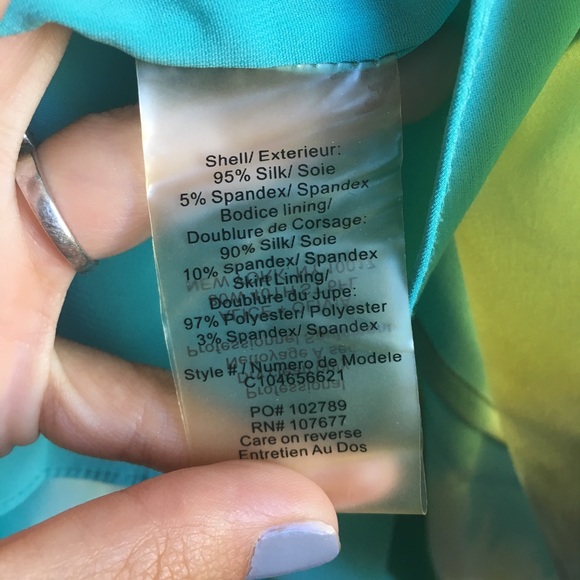 Alice and Olivia one shoulder silk dress size 0 - Picture 8 of 8