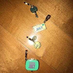 Juicy Couture Charm Lot key mint tin license cake