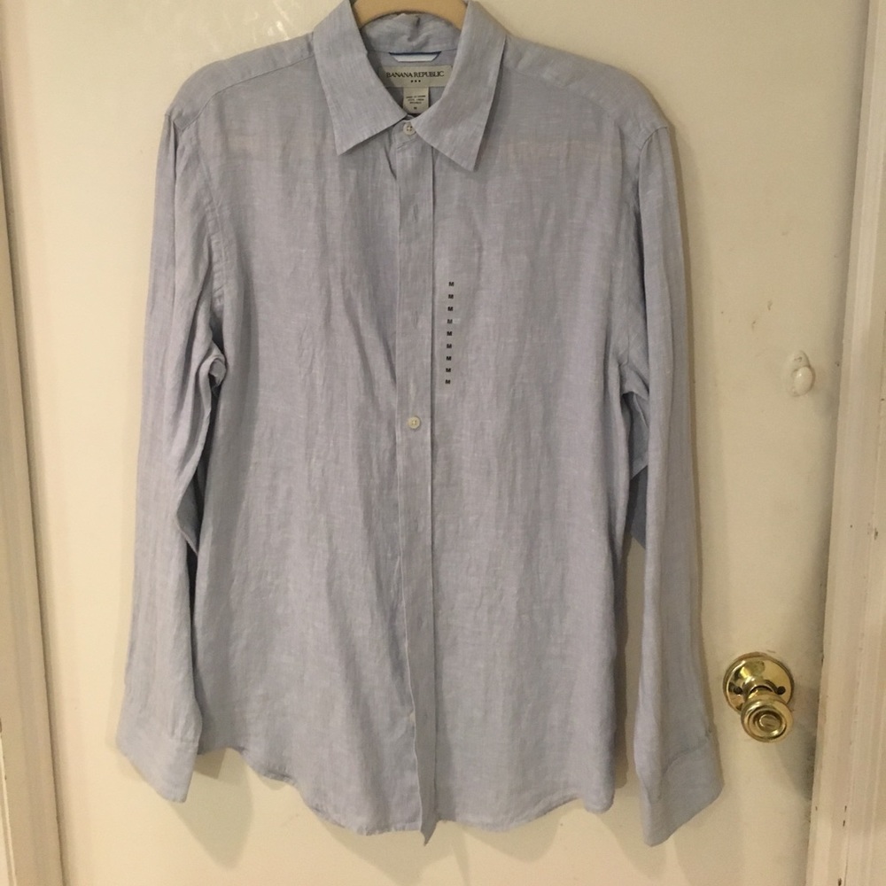 Banana Republic linen button down shirt.
