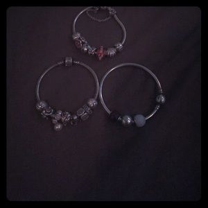 Hi! I am selling three of my Pandora bracelet's!