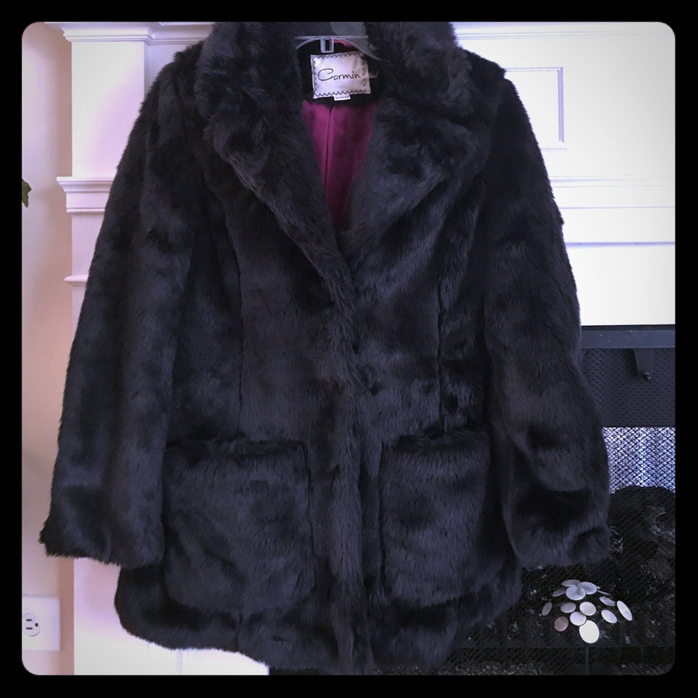 Faux fur coat