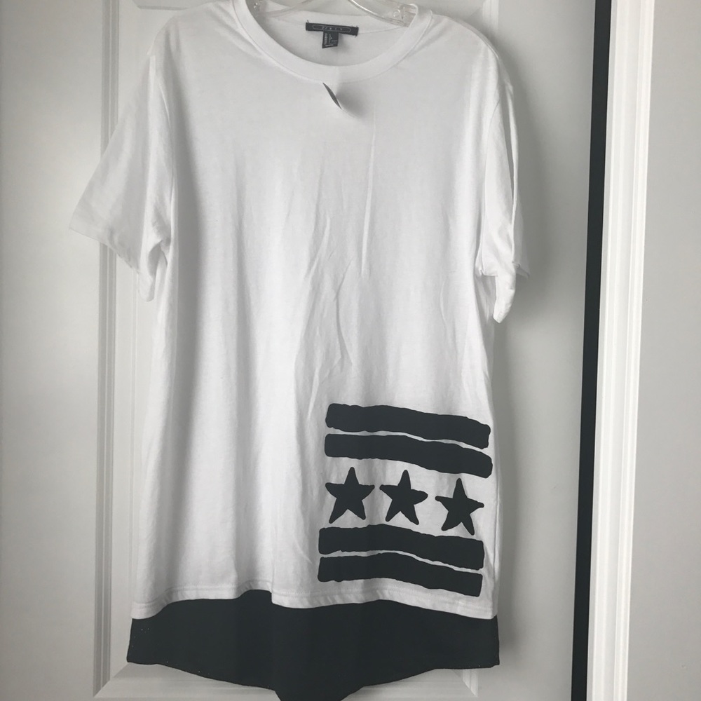 F21 Men's longline jersey shirt