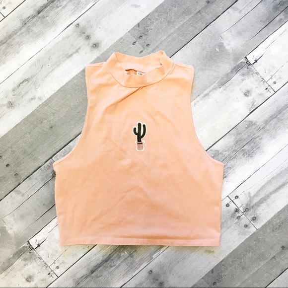 jesmae Tops - Cactus mock neck crop top 1 S LEFT
