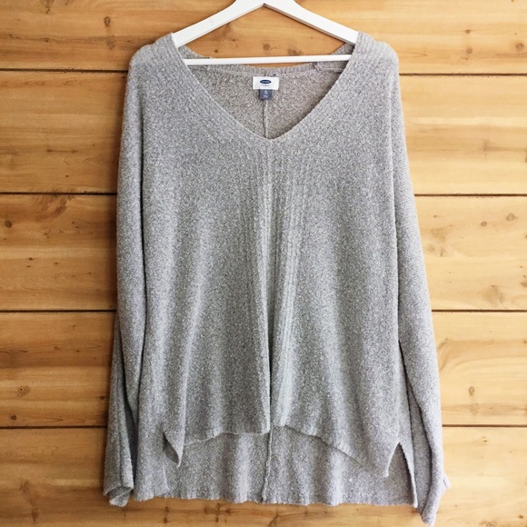 Old Navy Sweaters - NWOT fuzzy oversized sweater gray xl legging top