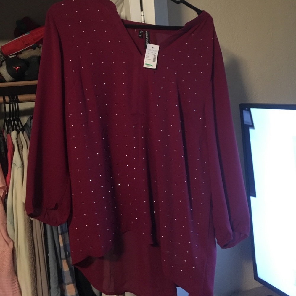 Red blouse