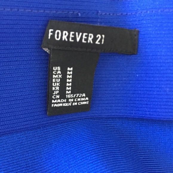 BLUE mini bandage skirt - Picture 2 of 3