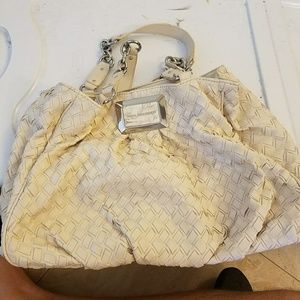 Cream colored Dana Buchman purse