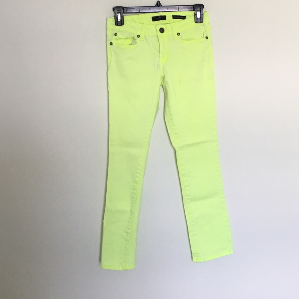 Neon green jeans