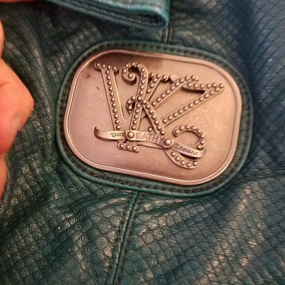 Kathy Van Zeeland beautiful blue/green purse