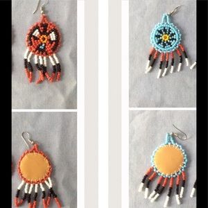 Bundle of Native American earrings
